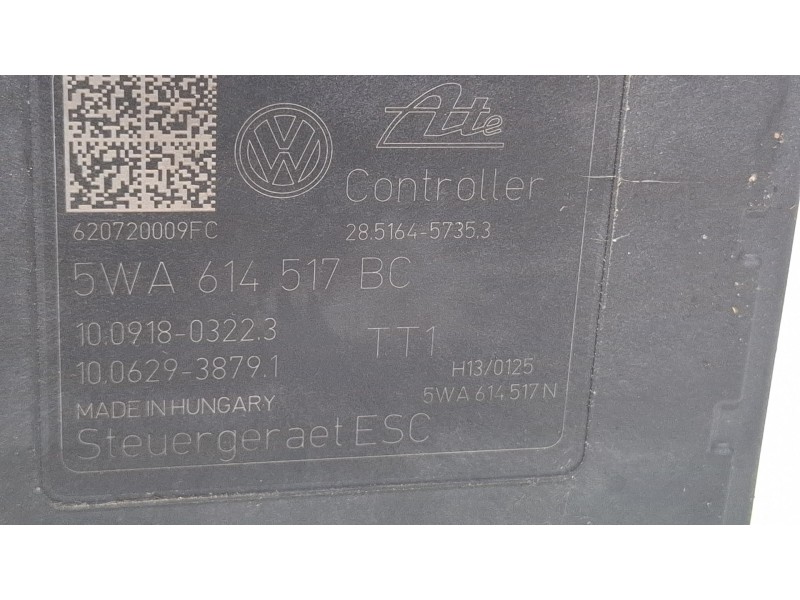 Recambio de modulo abs para seat león referencia OEM IAM 5WA614517BC / 5WA614517BC  