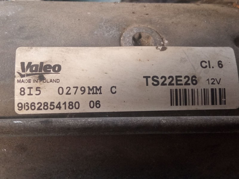 Recambio de motor arranque para peugeot partner referencia OEM IAM 9662854180  