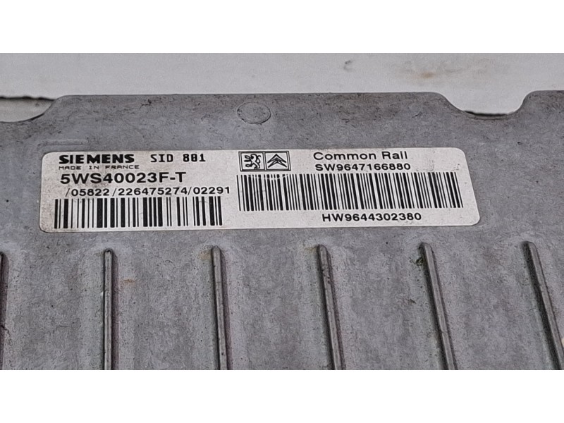 Recambio de centralita motor para citroën xsara referencia OEM IAM 5WS40023FT  