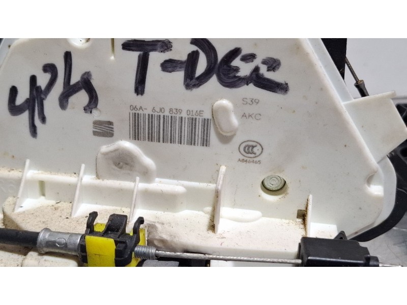 Recambio de cerradura puerta trasera derecha para seat ibiza ii referencia OEM IAM 06A-6J0839016E / 06A-6J0839016E  
