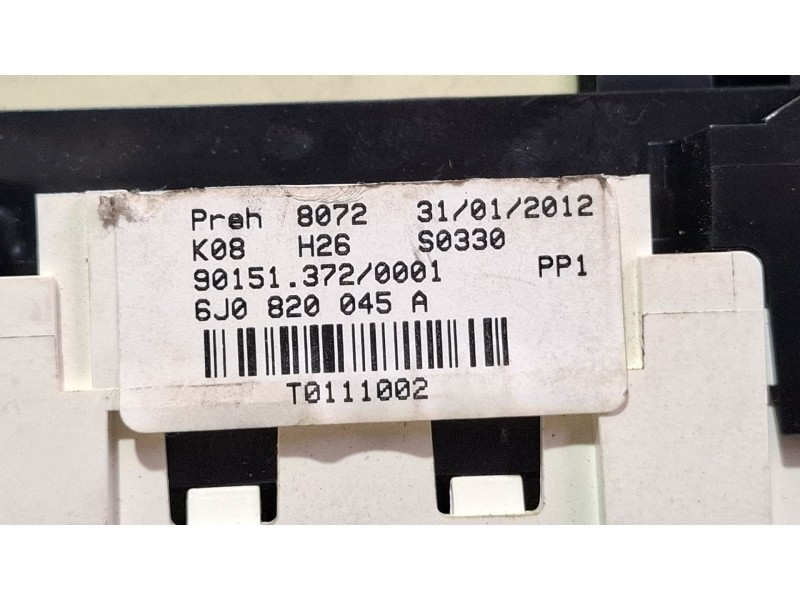 Recambio de mando calefaccion aire acondicionado para seat ibiza ii referencia OEM IAM 6J0820045A  