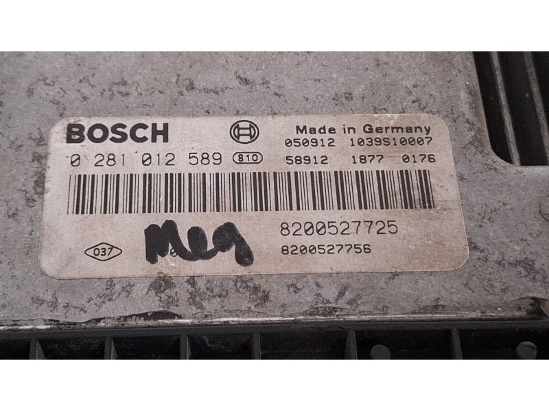 Recambio de centralita motor para renault scenic referencia OEM IAM 8200527725 0281012589  