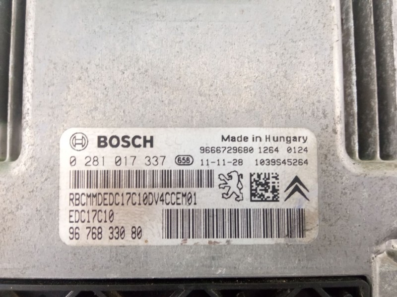 Recambio de centralita motor para citroën c3 referencia OEM IAM 02810173379676833080 9666729680 