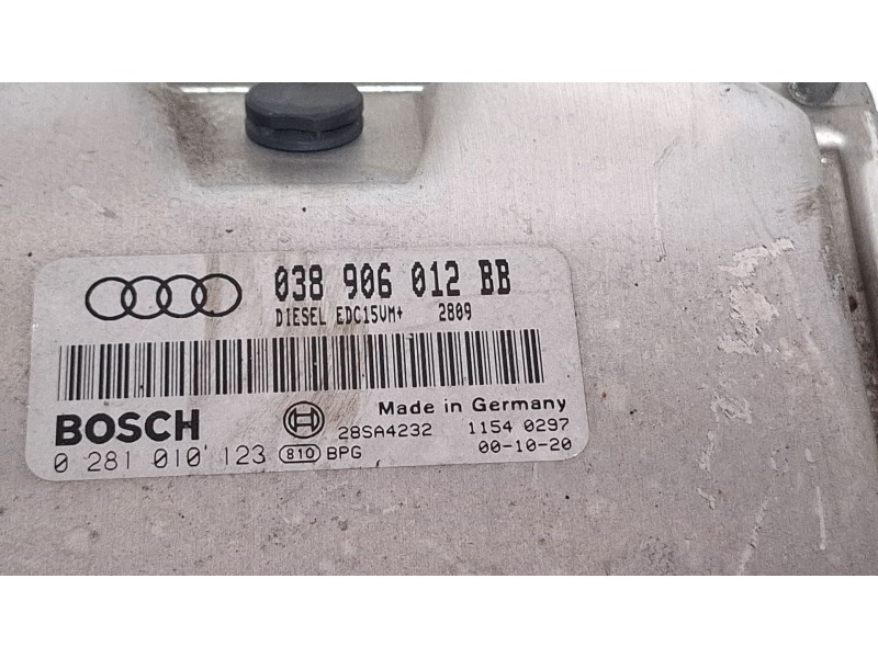 Recambio de centralita motor para audi a3 referencia OEM IAM 0281010123 / 038906012BB  