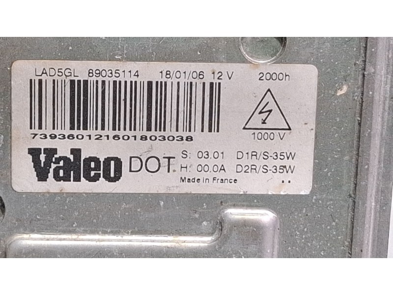 Recambio de centralita faros xenon para citroën c4 referencia OEM IAM 89035114  