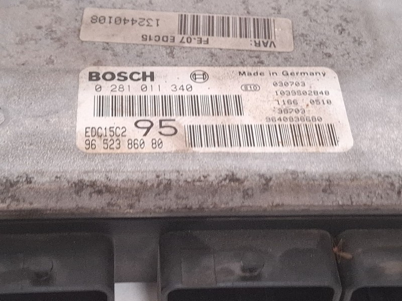 Recambio de centralita motor para citroën c5 referencia OEM IAM 0281011340 9652386080  