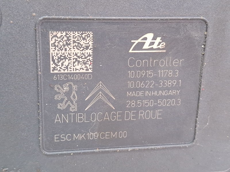 Recambio de modulo abs para citroën ds3 referencia OEM IAM 9806891780 10091511783  