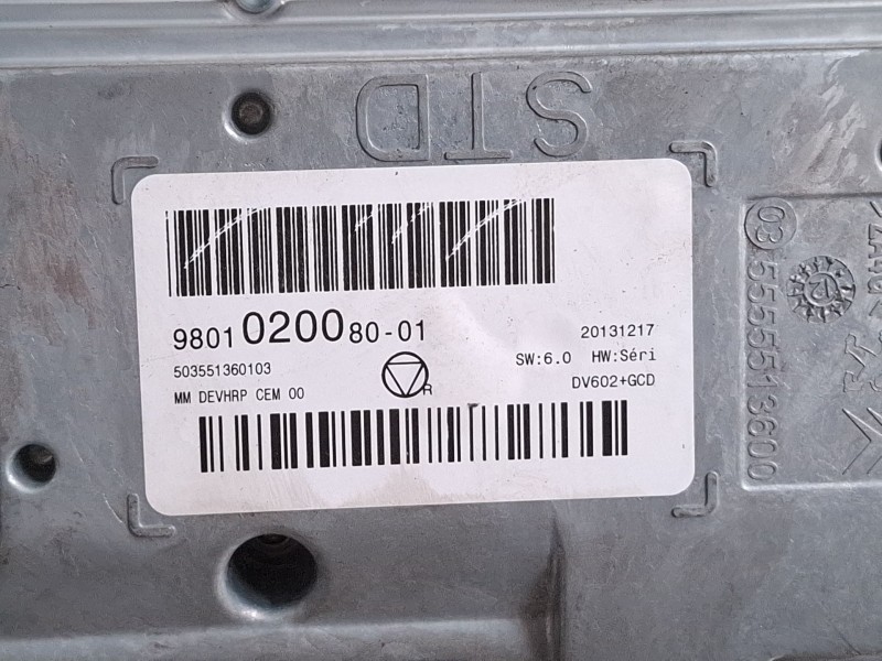 Recambio de pantalla multifuncion para citroën ds3 referencia OEM IAM 980102008001  