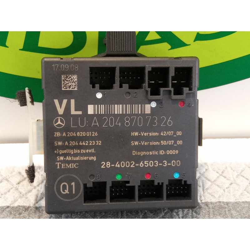 Recambio de modulo control puerta delantera izquierda. para mercedes benz c220 referencia OEM IAM A2048707326  