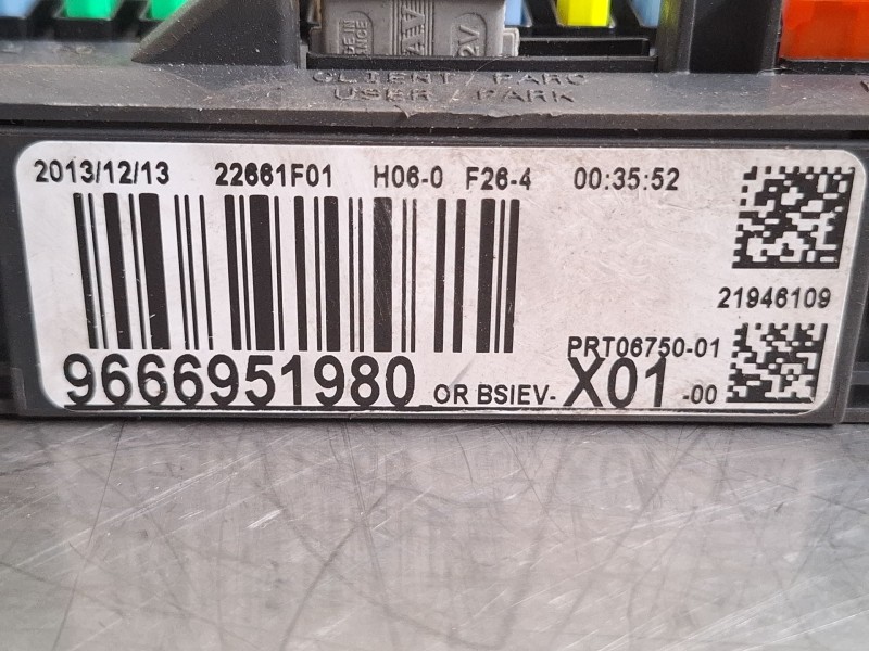 Recambio de centralita bsi para citroën ds3 referencia OEM IAM 9666951980  