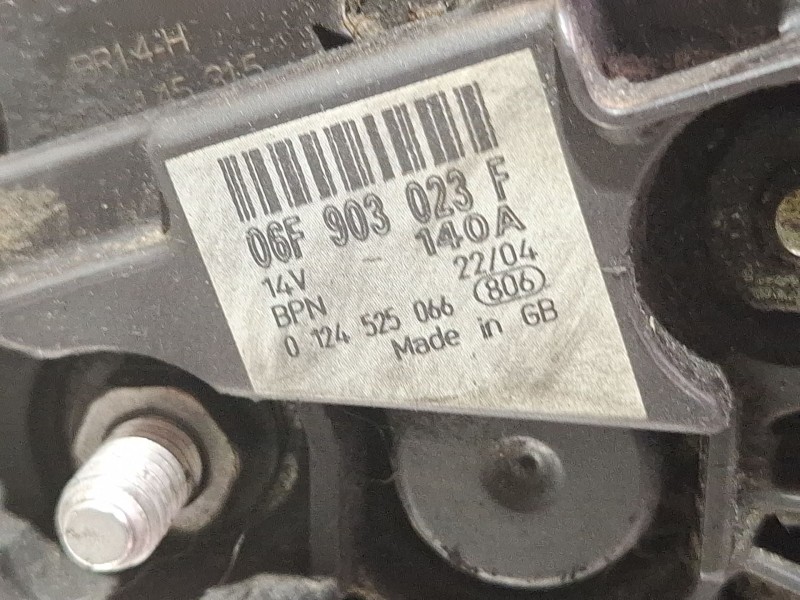 Recambio de alternador para audi a3 8p referencia OEM IAM 06F903023F 0124525066  