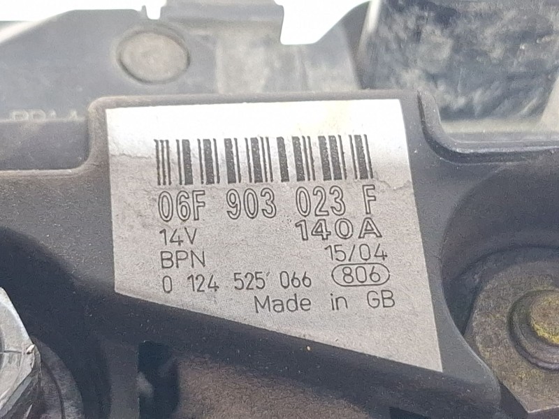 Recambio de alternador para volkswagen caddy referencia OEM IAM 06F903023F 0124525066  