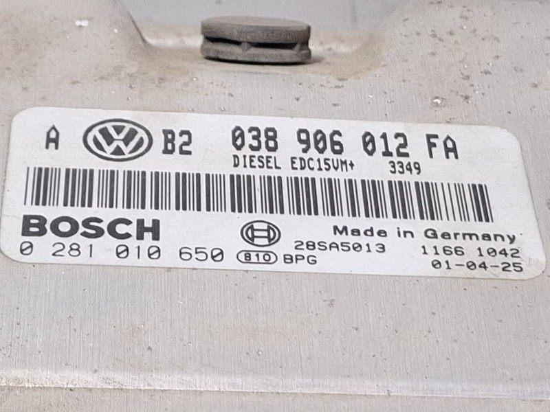 Recambio de centralita motor para volkswagen golf referencia OEM IAM 0281010650 038906012FA  