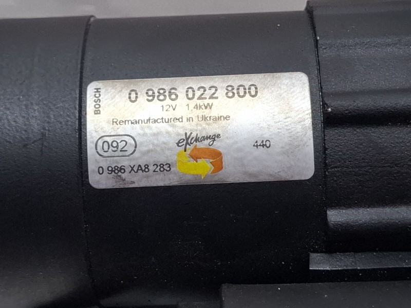 Recambio de motor arranque para dacia sandero referencia OEM IAM 0986022800 / 0986XA8283  