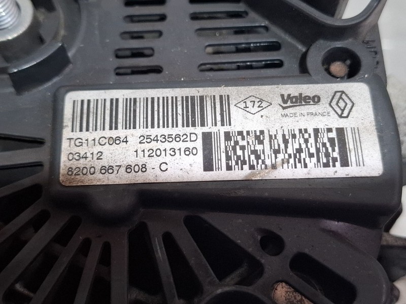 Recambio de alternador para dacia sandero referencia OEM IAM TG11C064 / 2543562D / 8200667608C  