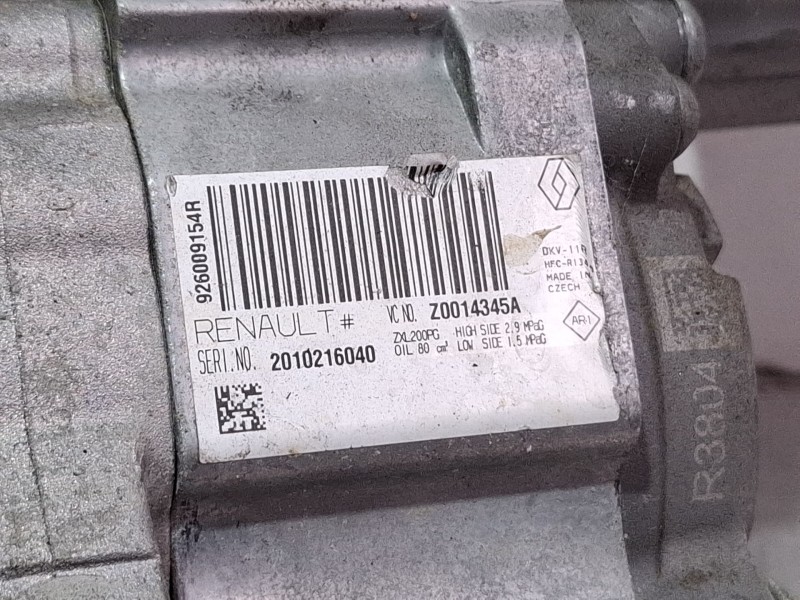 Recambio de compresor aire acondicionado para dacia sandero referencia OEM IAM 926009154R  