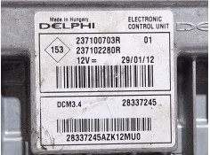Recambio de centralita motor para dacia sandero referencia OEM IAM 237100703R / 237102280R   2