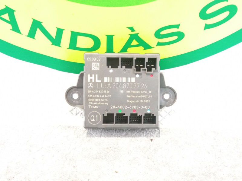 Recambio de modulo control puerta trasera izquierda para mercedes benz c220 referencia OEM IAM A2048707726  