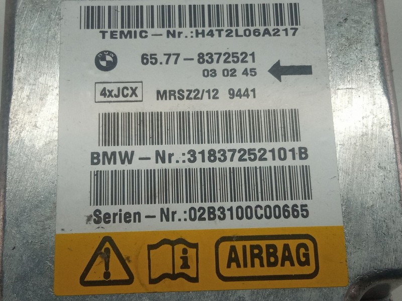 Recambio de centralita airbag para bmw 3 (e46) 320 d referencia OEM IAM 65778372521  