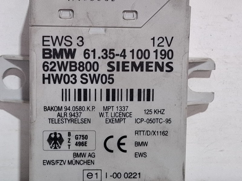 Recambio de modulo electronico para bmw 318 referencia OEM IAM 61354100190  