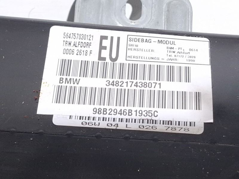 Recambio de airbag delantero derecho para bmw 318 referencia OEM IAM 348217438071  