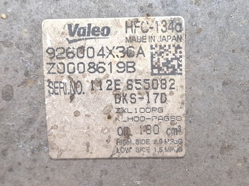 Recambio de compresor aire acondicionado para nissan cabstar (f24m, f24w) 35.14 dci, 45.14 dci 2.5 (f24m) referencia OEM IAM 926