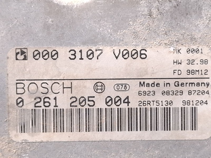 Recambio de centralita motor para smart micro compact car mc 01 referencia OEM IAM 0003107V006 / 0261205004  