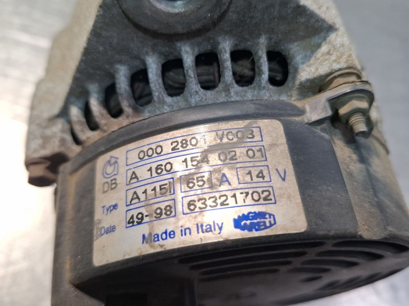 Recambio de alternador para smart micro compact car mc 01 referencia OEM IAM 0002801V003 / A1601540201  