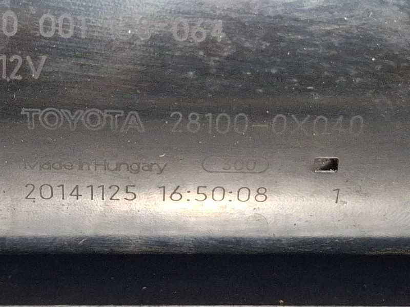 Recambio de motor arranque para toyota verso referencia OEM IAM 281000X040 / 0001138064  