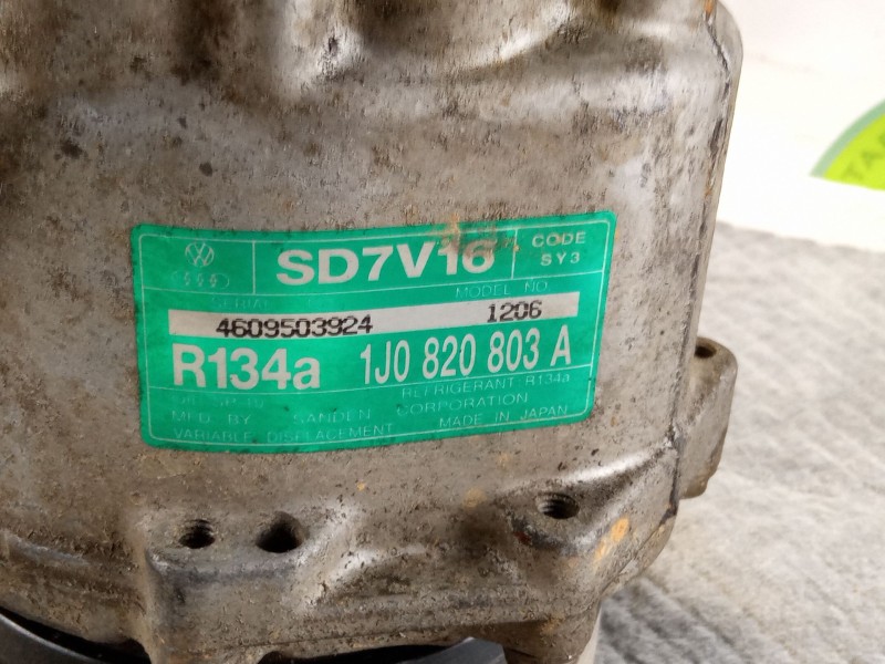Recambio de compresor aire acondicionado para seat toledo referencia OEM IAM 1J0820803A SD7V16 