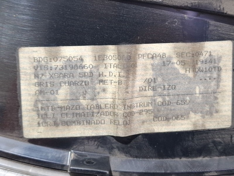 Recambio de cuenta kilometros para citroën xsara referencia OEM IAM 216530840  