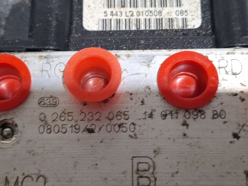 Recambio de modulo abs para peugeot expert referencia OEM IAM 0265232065 / 1401109880 / 0265800696  