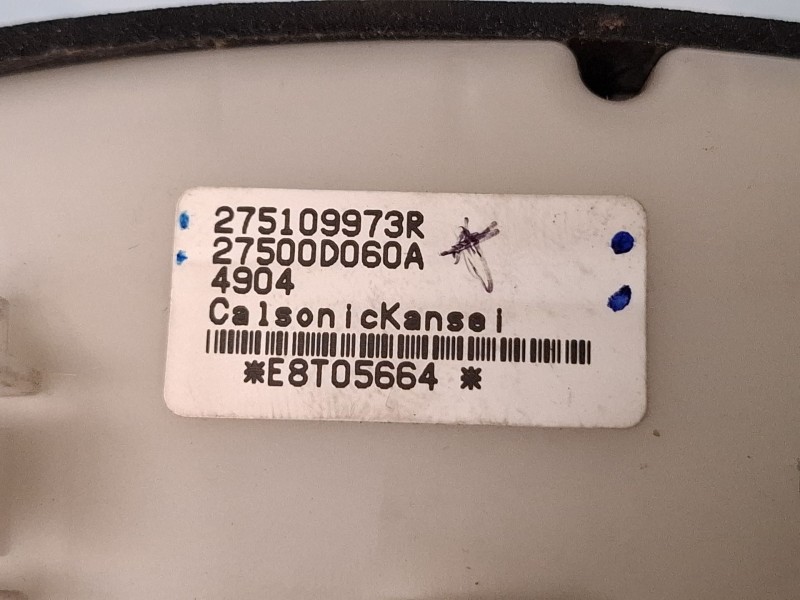 Recambio de mando climatizador para renault laguna iii referencia OEM IAM 275109973R / 27500d060a  