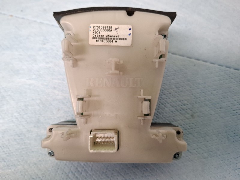 Recambio de mando climatizador para renault laguna iii referencia OEM IAM 275109973R / 27500d060a  