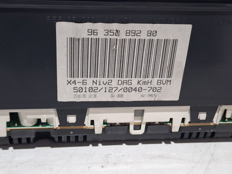 Recambio de cuenta kilometros para citroën c5 referencia OEM IAM 9635289280  