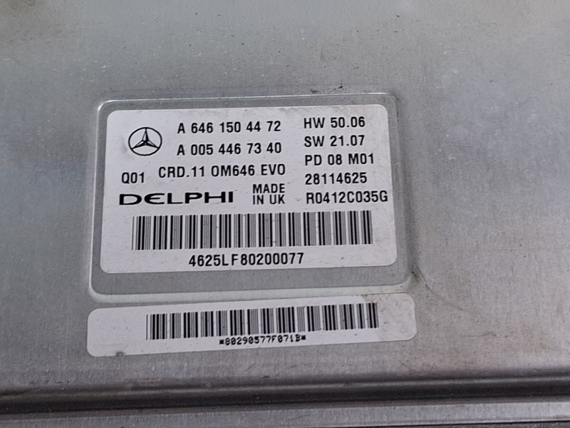 Recambio de centralita motor para mercedes-benz clase c t-model (s204) c 200 cdi (204.207) referencia OEM IAM A0054467340 / A646