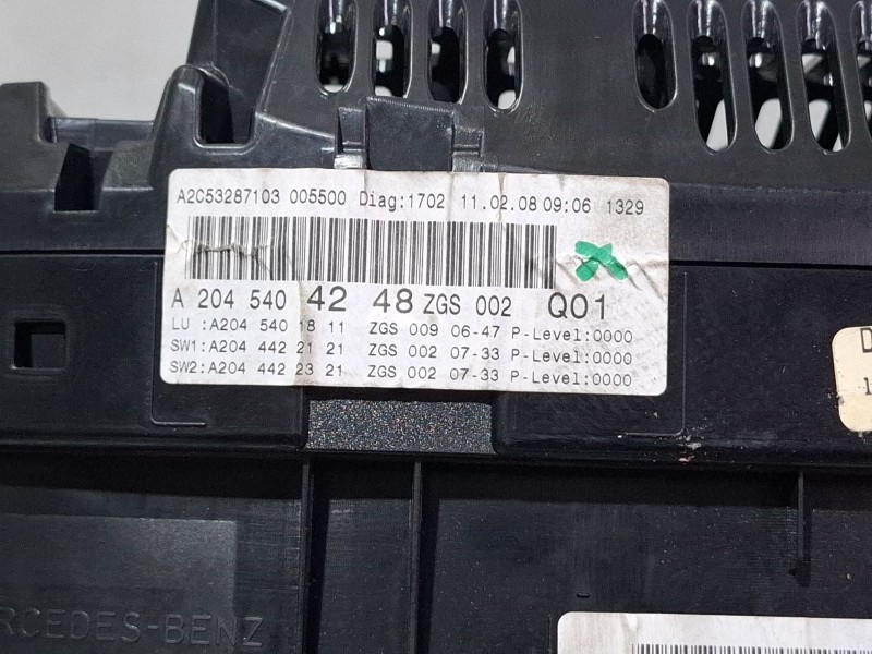 Recambio de cuenta kilometros para mercedes-benz clase c t-model (s204) c 200 cdi (204.207) referencia OEM IAM A2045404248 / A2C