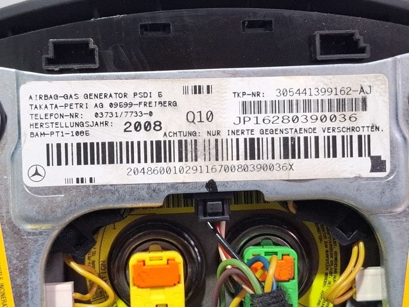 Recambio de airbag de volante para mercedes-benz clase c t-model (s204) c 200 cdi (204.207) referencia OEM IAM   