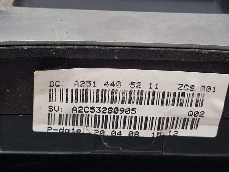 Recambio de cuenta kilometros para mercedes-benz clase m (w164) ml 320 cdi 4-matic (164.122) referencia OEM IAM A2C53280905  