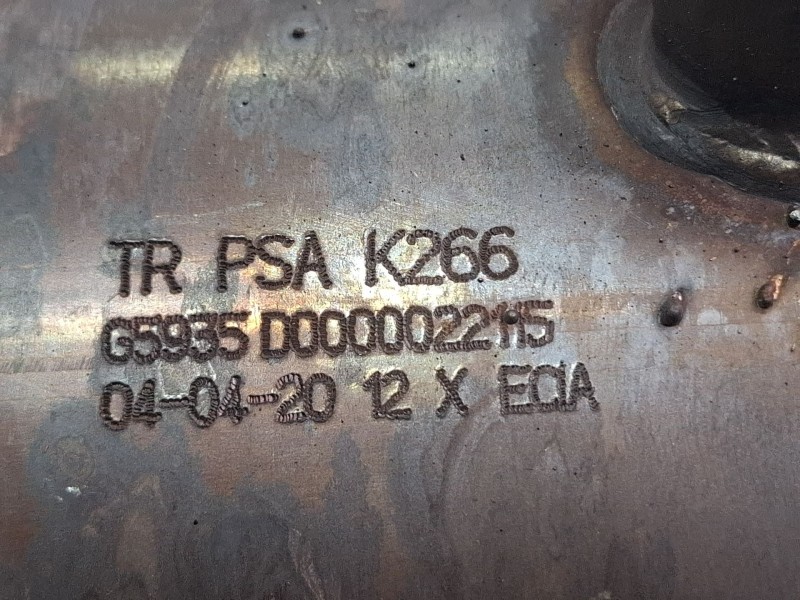 Recambio de filtro de particulas para peugeot 206 referencia OEM IAM PSAK266  