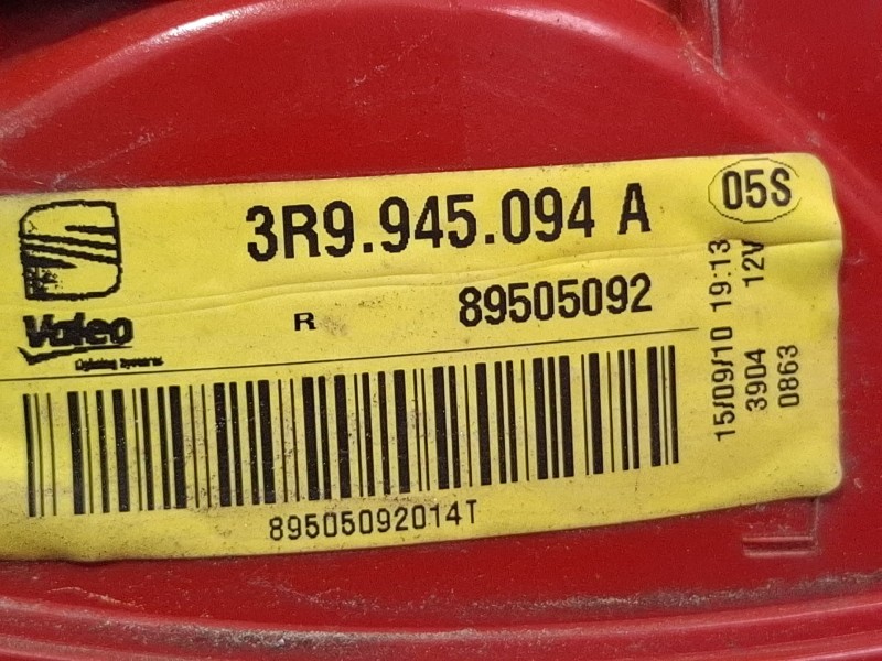 Recambio de piloto porton trasero derecho para seat exeo st (3r5) 2.0 tdi referencia OEM IAM 3R9945094A / 89505092  