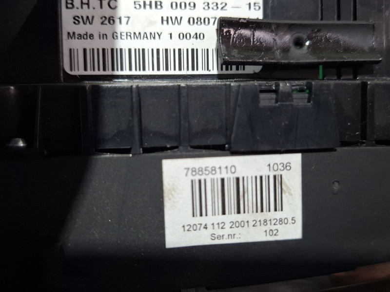 Recambio de mando climatizador para citroën c5 iii (rd_) 2.0 hdi 165 referencia OEM IAM 96715288ZD / 78858110  