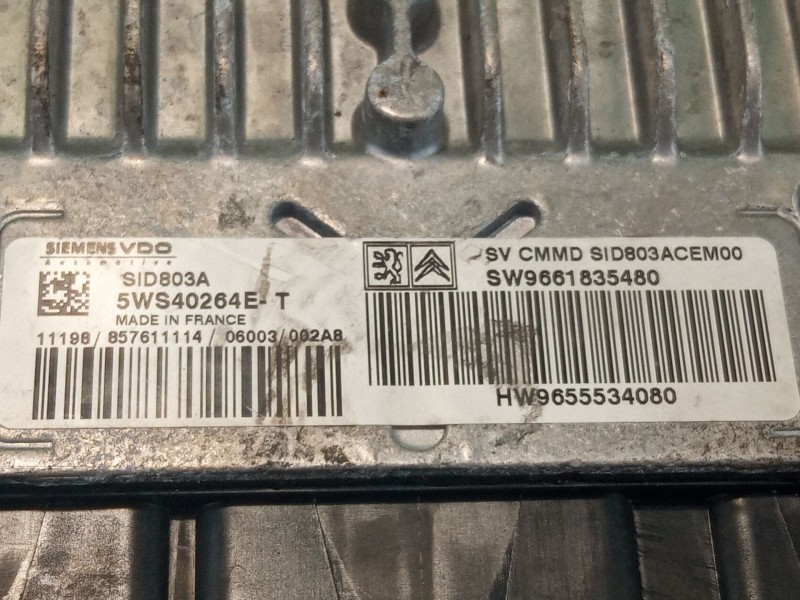 Recambio de centralita motor para peugeot 407 referencia OEM IAM 5WS40264E-T  