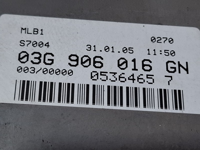 Recambio de centralita motor para audi a4 8e 2.0 tdi 6v03 referencia OEM IAM 03G906016GN / 0281012113  