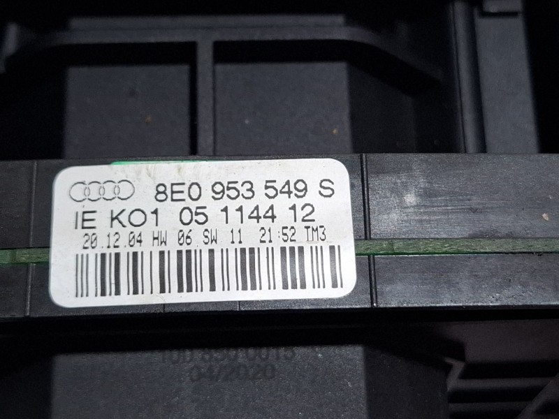 Recambio de mando multifuncion para audi a4 8e 2.0 tdi 6v03 referencia OEM IAM 8E0953549S  