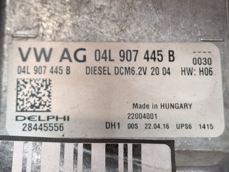 Recambio de centralita motor para seat león referencia OEM IAM 04L907445B  