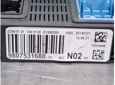 Recambio de centralita bsi para peugeot 2008 act 1.6 hdi referencia OEM IAM 9807531680   2