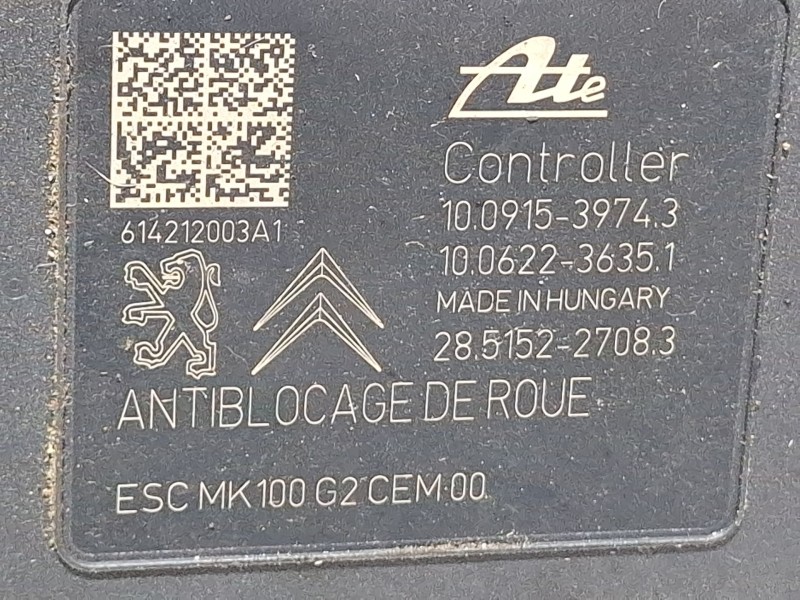 Recambio de modulo abs para peugeot 2008 act 1.6 hdi referencia OEM IAM 9809312580  