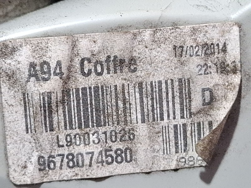 Recambio de piloto porton trasero derecho para peugeot 2008 act 1.6 hdi referencia OEM IAM 9678074580  