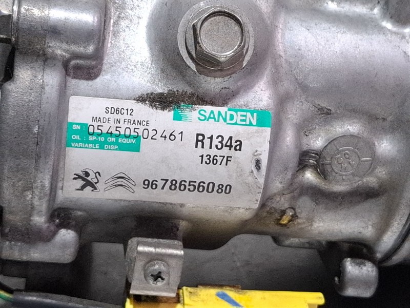 Recambio de compresor aire acondicionado para peugeot 2008 act 1.6 hdi referencia OEM IAM 9678656080  